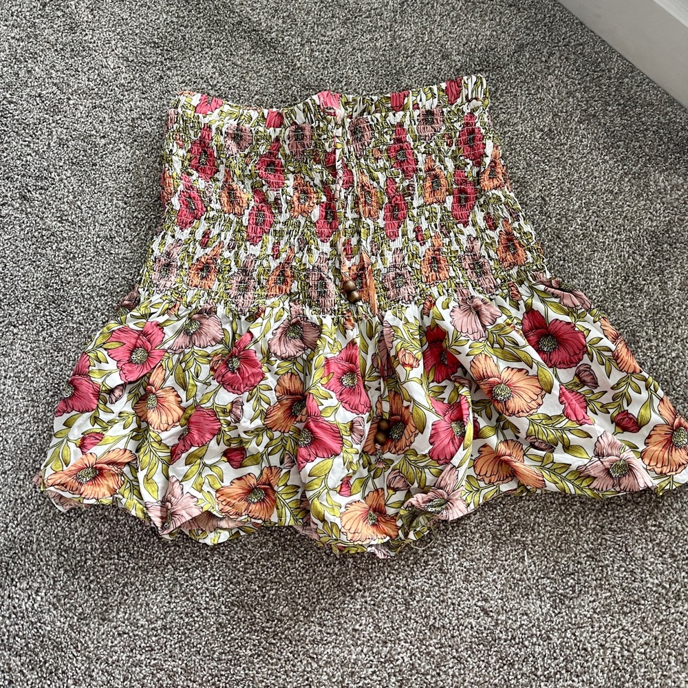 Floral Mini Skirt